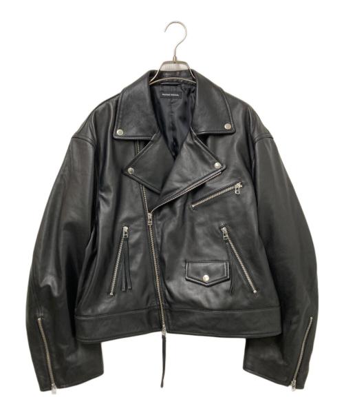 MAISON SPECIAL（メゾンスペシャル）MAISON SPECIAL (メゾンスペシャル) Leather Riders Jacket ブラック サイズ:36の古着・服飾アイテム