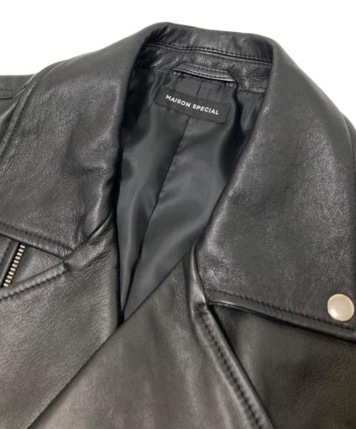 MAISON SPECIAL（メゾンスペシャル）MAISON SPECIAL (メゾンスペシャル) Leather Riders Jacket ブラック サイズ:36の古着・服飾アイテム