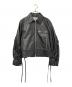 PRANK PROJECT（プランクプロジェクト）の古着「Lace-Up Leather Blouson」｜ブラック