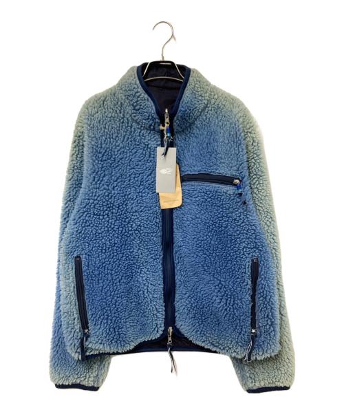 REMI RELIEF（レミレリーフ）REMI RELIEF (レミレリーフ) BEAMS PLUS (ビームスプラス) インディゴ加工リバーシブルフリースジャケット ブルー サイズ:XL 未使用品の古着・服飾アイテム
