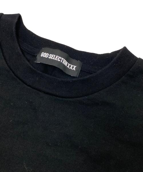 GOD SELECTION XXX（ゴッド セレクション トリプルエックス）GOD SELECTION XXX (ゴッド セレクション トリプルエックス) FRAGMENT DESIGN (フラグメントデザイン) プリントTシャツ ブラック サイズ:XLの古着・服飾アイテム