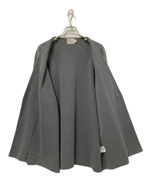 Traditional Weatherwear（トラディショナルウェザーウェア）Traditional Weatherwear (トラディショナルウェザーウェア) RIB 2PATCH POCKET NOCOLLAR JACKET グレー サイズ:Sの古着・服飾アイテム