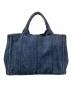 PRADA (プラダ) デニムトートバッグ インディゴ サイズ:下記参照：30000円