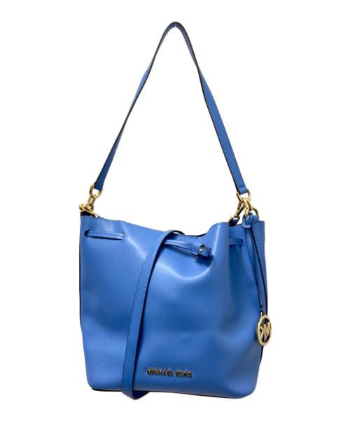 MICHAEL KORS（マイケル・コース）MICHAEL KORS (マイケル・コース) ドローストリングショルダーバッグ ブルー サイズ:下記参照の古着・服飾アイテム