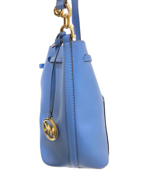 MICHAEL KORS（マイケル・コース）MICHAEL KORS (マイケル・コース) ドローストリングショルダーバッグ ブルー サイズ:下記参照の古着・服飾アイテム