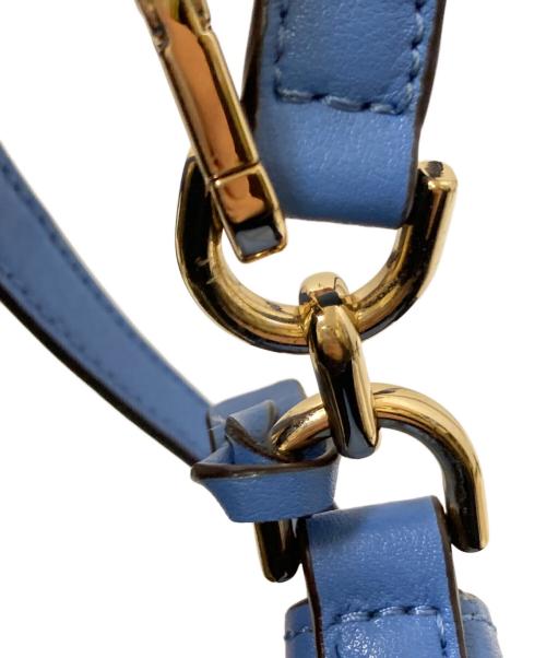 MICHAEL KORS（マイケル・コース）MICHAEL KORS (マイケル・コース) ドローストリングショルダーバッグ ブルー サイズ:下記参照の古着・服飾アイテム