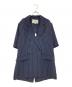 Ameri（アメリ）の古着「BACK CURTAIN OPEN HS JACKET」｜ネイビー×ホワイト