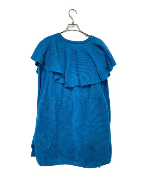 Ameri（アメリ）Ameri (アメリ) LOOSE FRILL KNIT TOP グリーン サイズ:Fの古着・服飾アイテム