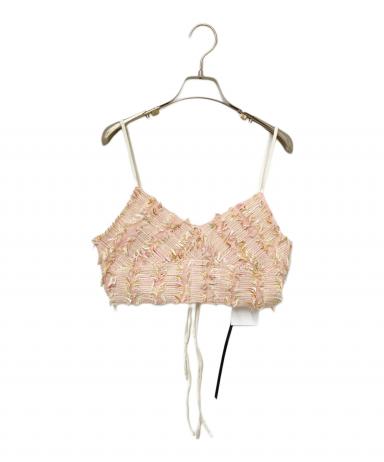 中古・古着通販】Ameri (アメリ) 2WAY MIX PINK SHAGGY BUSTIER ピンク