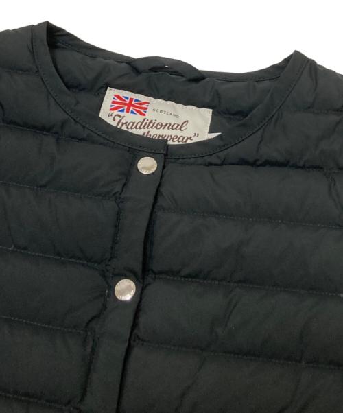 Traditional Weatherwear（トラディショナルウェザーウェア）Traditional Weatherwear (トラディショナルウェザーウェア) ARKLEY LONG DOWN PA ブラック サイズ:36の古着・服飾アイテム