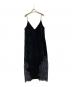 LE CIEL BLEU（ルシェルブルー）の古着「Crushed Velvet Cami Dress」｜ブラック