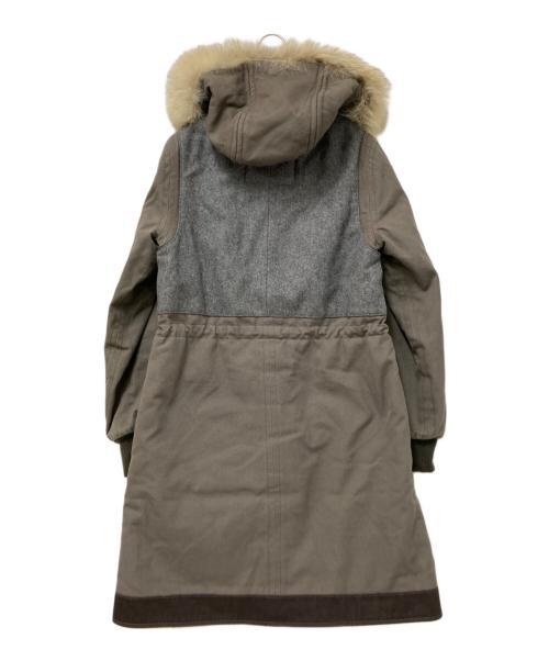 Marc by Marc Jacobs（マークバイマークジェイコブス）Marc by Marc Jacobs (マークバイマークジェイコブス) 異素材ドッキングコート グレー サイズ:XSの古着・服飾アイテム