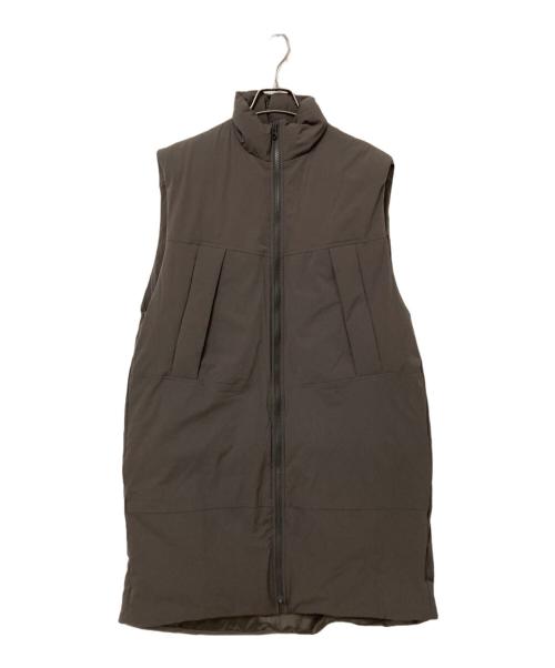 FRAMeWORK（フレームワーク）FRAMeWORK (フレームワーク) ロングダウンベスト ブラウン サイズ:Fの古着・服飾アイテム