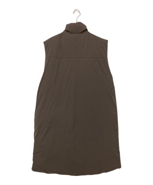 FRAMeWORK（フレームワーク）FRAMeWORK (フレームワーク) ロングダウンベスト ブラウン サイズ:Fの古着・服飾アイテム