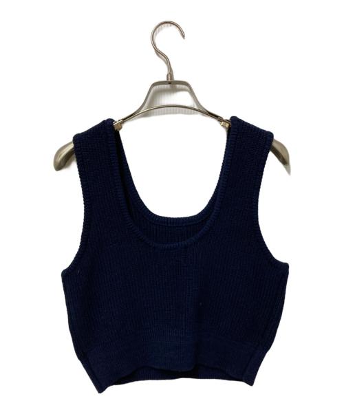 CLANE（クラネ）CLANE (クラネ) USTIER SET KNIT CARDIGAN ネイビー サイズ:2の古着・服飾アイテム