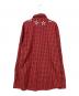 GIVENCHY (ジバンシィ) スタープリントギンガムチェックシャツ レッド サイズ:41：7000円