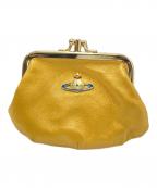 Vivienne Westwoodヴィヴィアンウエストウッド）の古着「がま口レザーコインケース」｜イエロー