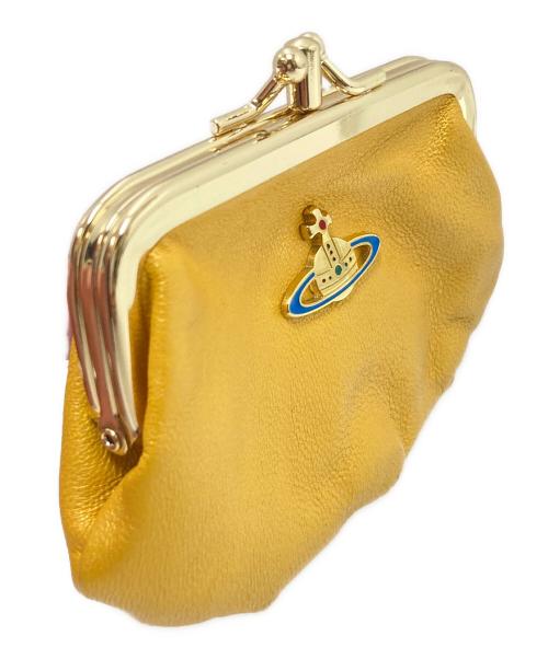 Vivienne Westwood（ヴィヴィアンウエストウッド）Vivienne Westwood (ヴィヴィアンウエストウッド) がま口レザーコインケース イエロー サイズ:下記参照の古着・服飾アイテム
