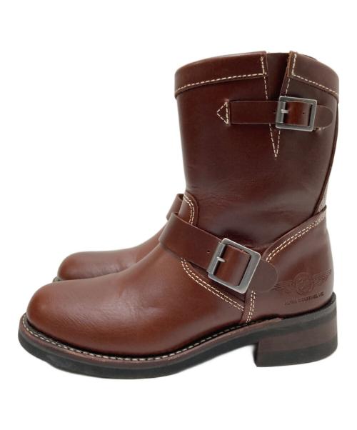 ALPHA（アルファ）ALPHA (アルファ) エンジニアブーツ ブラウン サイズ:23.0㎝の古着・服飾アイテム