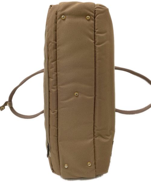 PORTER GIRL（ポーターガール）PORTER GIRL (ポーターガール) BRIEF TOTE BAG ベージュの古着・服飾アイテム