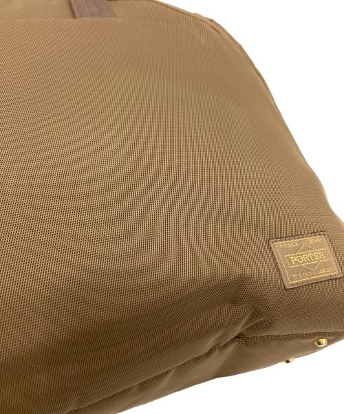 PORTER GIRL（ポーターガール）PORTER GIRL (ポーターガール) BRIEF TOTE BAG ベージュの古着・服飾アイテム