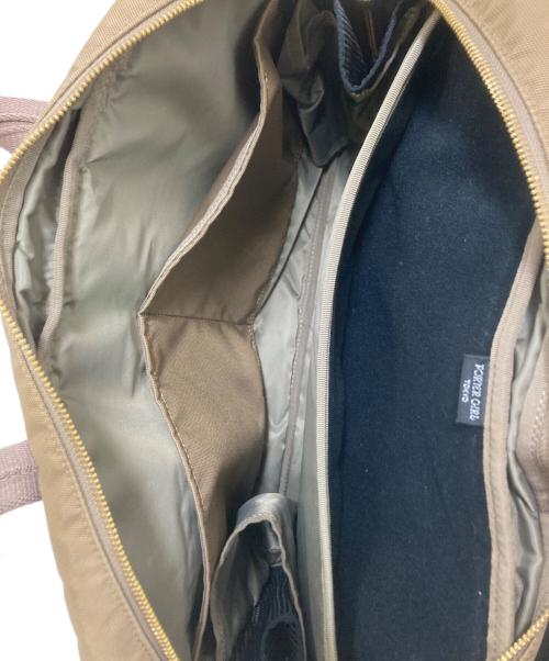 PORTER GIRL（ポーターガール）PORTER GIRL (ポーターガール) BRIEF TOTE BAG ベージュの古着・服飾アイテム