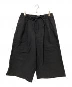 JOURNAL STANDARDジャーナルスタンダード）の古着「リネン イージークオーターパンツ」｜ブラック