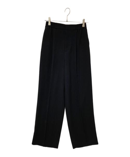 edition（エディション）edition (エディション) リアセテートポリエステル ジョーゼットイージースラックス ブラック サイズ:36の古着・服飾アイテム