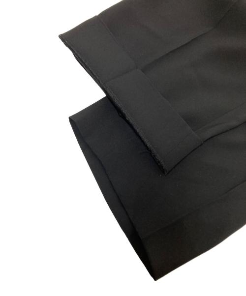 edition（エディション）edition (エディション) リアセテートポリエステル ジョーゼットイージースラックス ブラック サイズ:36の古着・服飾アイテム