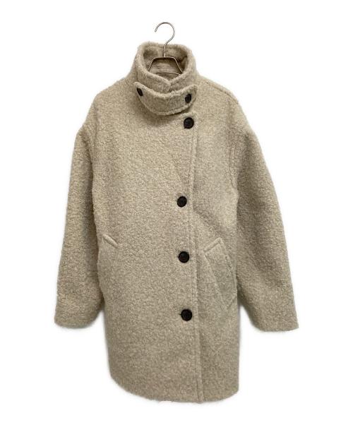 OHOTORO（オオトロ）OHOTORO (オオトロ) Boucle 2way Half Coat ベージュ サイズ:FREEの古着・服飾アイテム