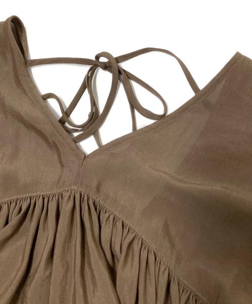 Plage（プラージュ）Plage (プラージュ) elegant volume ブラウス ブラウン サイズ:下記参照の古着・服飾アイテム