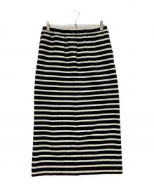 journal standard luxe（ジャーナルスタンダード ラックス）の古着「ボーダータイトスカート」｜ホワイト×ブラック