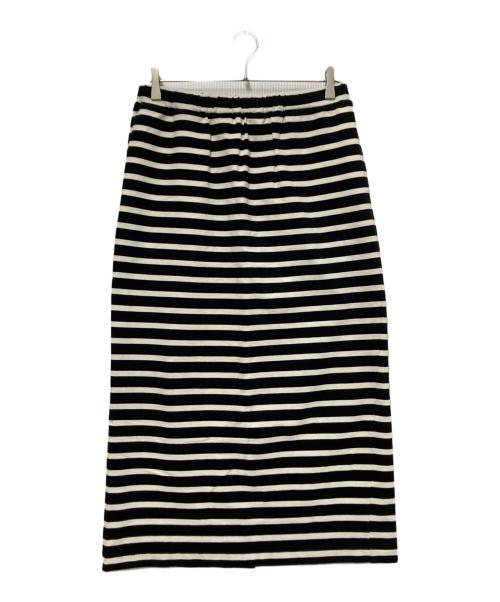 journal standard luxe（ジャーナルスタンダード ラックス）journal standard luxe (ジャーナルスタンダード ラックス) ボーダータイトスカート ホワイト×ブラック サイズ:下記参照の古着・服飾アイテム