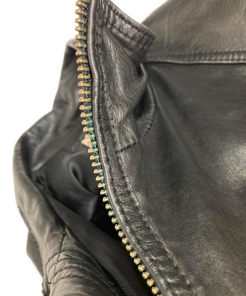 AVIREX（アヴィレックス）AVIREX (アヴィレックス) レザージャケット ブラック サイズ:Lの古着・服飾アイテム