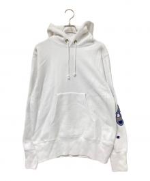 Champion REVERSE WEAVE（チャンピオン リバース ウィーブ）の古着「プルオーバーパーカー」｜ホワイト