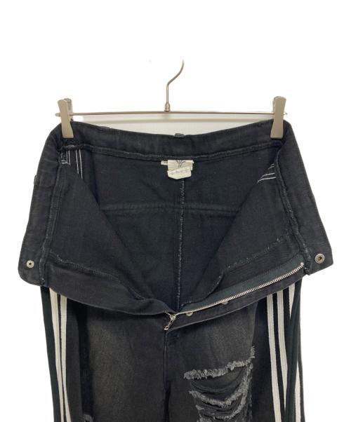 yori sport（ヨリ スポーツ）yori sport (ヨリ スポーツ) 5 STRIPE DENIM ブラック サイズ:30の古着・服飾アイテム