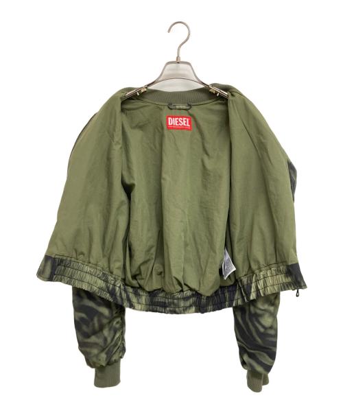 DIESEL（ディーゼル）DIESEL (ディーゼル) G-Khlow Cargo Bomber グリーン サイズ:42の古着・服飾アイテム