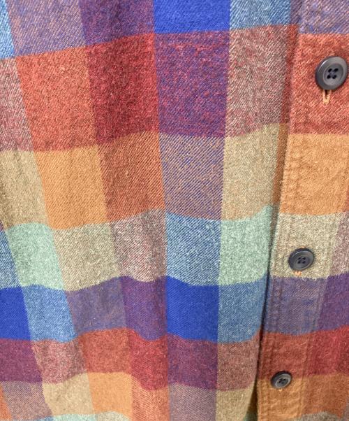 Patagonia（パタゴニア）Patagonia (パタゴニア) フィヨルド・フランネル・シャツ ブラウン×ブルー サイズ:Lの古着・服飾アイテム