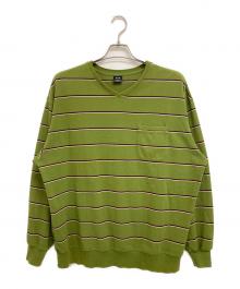 PWA（プア）の古着「SHAVED KANOKO BD V-NECK」｜グリーン