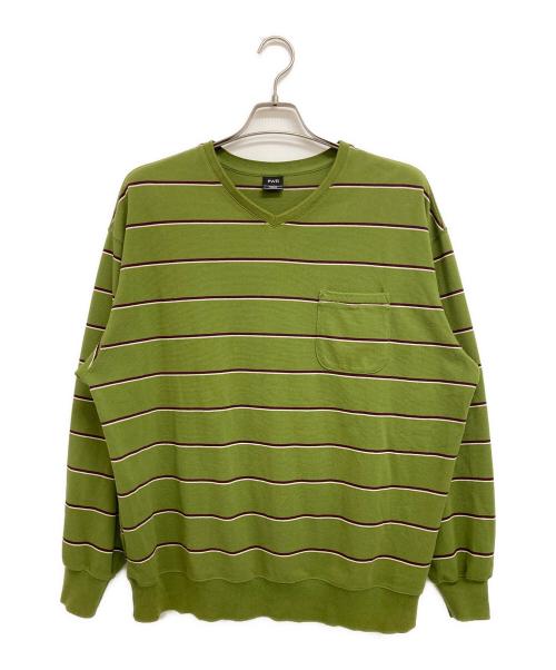 PWA（プア）PWA (プア) SHAVED KANOKO BD V-NECK グリーン サイズ:Mの古着・服飾アイテム