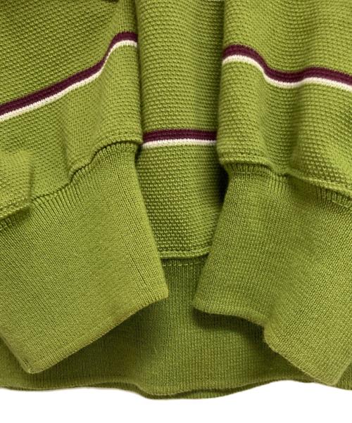 PWA（プア）PWA (プア) SHAVED KANOKO BD V-NECK グリーン サイズ:Mの古着・服飾アイテム