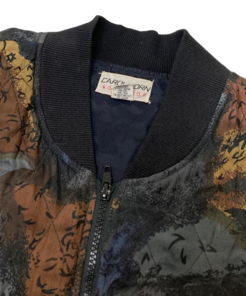 CAROL HORN（キャロル ホーン）CAROL HORN (キャロル ホーン) 総柄シルクキルティングブルゾン グレー サイズ:Lの古着・服飾アイテム