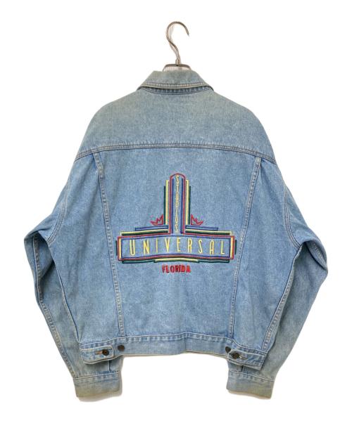 UNIVERSAL STUDIOS JAPAN（ユニバーサルスタジオジャパン）UNIVERSAL STUDIOS JAPAN (ユニバーサルスタジオジャパン) 刺繍デニムジャケット インディゴ サイズ:Mの古着・服飾アイテム