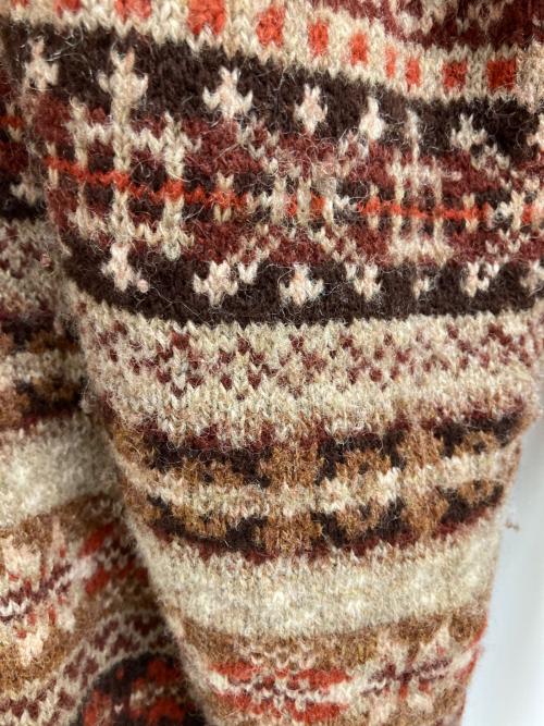 Jamieson（Jamieson）Jamieson (Jamieson) ニットジップアップパーカー ベージュ サイズ:Lの古着・服飾アイテム