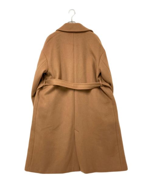 nano・universe（ナノ・ユニバース）nano・universe (ナノ・ユニバース) MANTECOオーバーサイズノーカラーコート ベージュ サイズ:36の古着・服飾アイテム