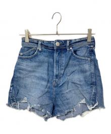 YANUK（ヤヌーク）の古着「デニムショートパンツ」｜インディゴ