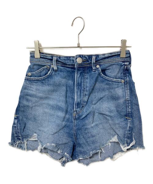 YANUK（ヤヌーク）YANUK (ヤヌーク) デニムショートパンツ インディゴ サイズ:Sの古着・服飾アイテム