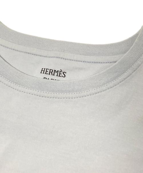 HERMES（エルメス）HERMES (エルメス) Clic Clac Tシャツ ブルー サイズ:34の古着・服飾アイテム