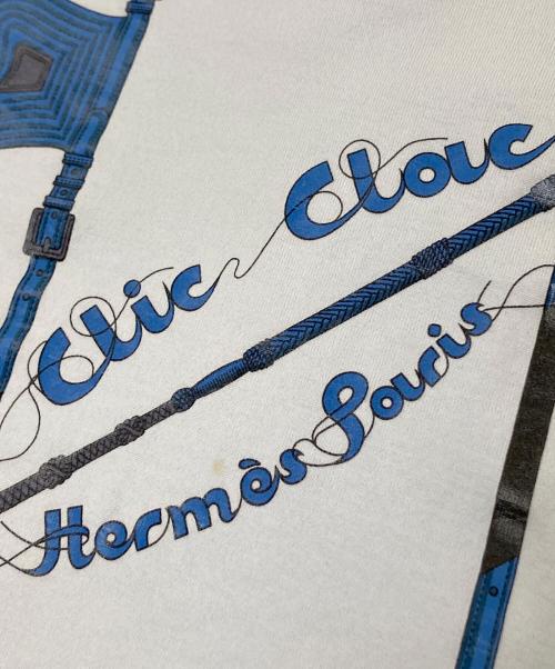HERMES（エルメス）HERMES (エルメス) Clic Clac Tシャツ ブルー サイズ:34の古着・服飾アイテム