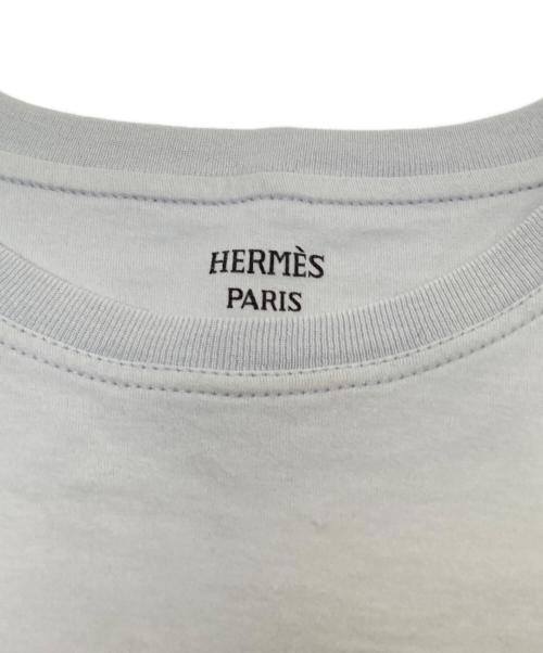 HERMES（エルメス）HERMES (エルメス) Clic Clac Tシャツ ブルー サイズ:34の古着・服飾アイテム